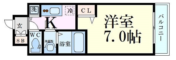 海老江駅 徒歩5分 8階の物件間取画像